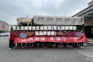 怎么给疫情地区捐蔬菜(怎么给疫情地区捐蔬菜呢)