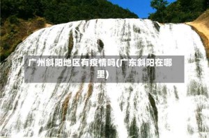 广州斜阳地区有疫情吗(广东斜阳在哪里)