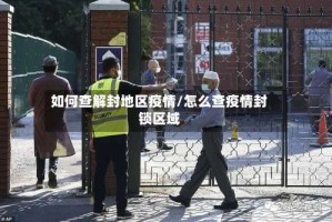 如何查解封地区疫情/怎么查疫情封锁区域