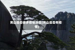 黄山是否很多疫情地区(黄山是否有疫情)