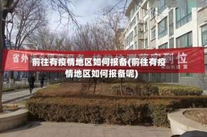 前往有疫情地区如何报备(前往有疫情地区如何报备呢)