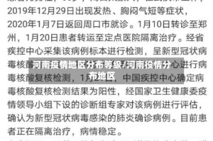 河南疫情地区分布等级/河南役情分布地区