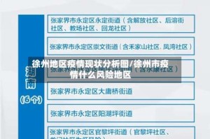 徐州地区疫情现状分析图/徐州市疫情什么风险地区