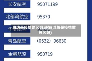 潍坊是疫情地区吗现在(潍坊是疫情重灾区吗)