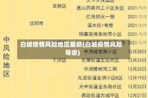 白城疫情风险地区最新(白城疫情风险等级)