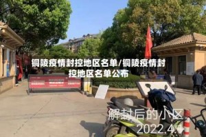 铜陵疫情封控地区名单/铜陵疫情封控地区名单公布
