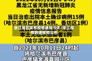 浙江地区发布疫情通知今天/浙江疫情的通报和公布