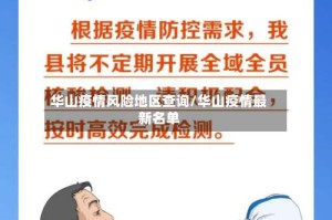 华山疫情风险地区查询/华山疫情最新名单