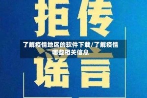 了解疫情地区的软件下载/了解疫情哪些相关信息