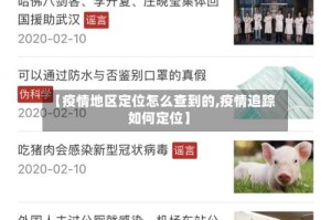 【疫情地区定位怎么查到的,疫情追踪如何定位】