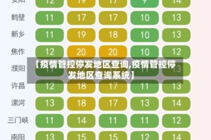 【疫情管控停发地区查询,疫情管控停发地区查询系统】