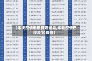 【本次疫情地区有哪些县,本轮疫情已涉及10省份】