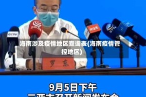 海南涉及疫情地区查询表(海南疫情管控地区)