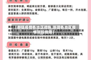 【新疆疫情各地区措施,新疆各地区疫情管控措施】