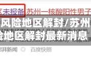 苏州疫情风险地区解封/苏州疫情风险地区解封最新消息