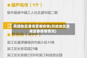 风险地区查询宜春疫情(风险地区查询宜春疫情情况)