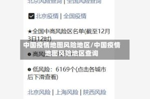 中国疫情地图风险地区/中国疫情地图风险地区查询