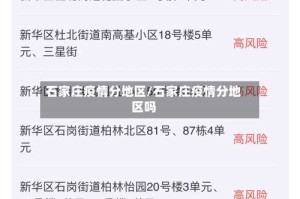 石家庄疫情分地区/石家庄疫情分地区吗