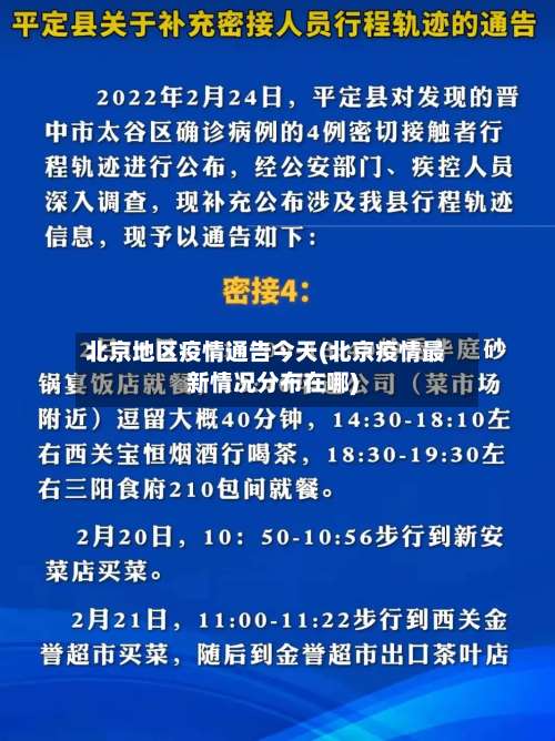 北京地区疫情通告今天(北京疫情最新情况分布在哪)-第1张图片