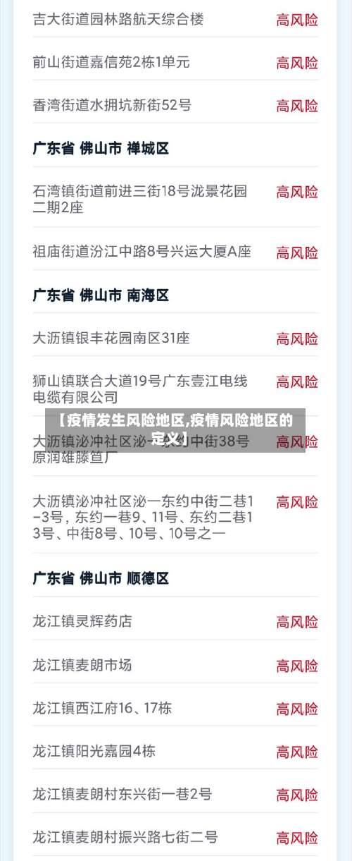 【疫情发生风险地区,疫情风险地区的定义】-第2张图片
