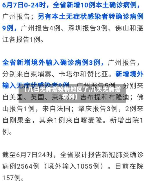【几日无新增疫情地区了,几天无新增病例】-第3张图片
