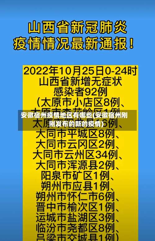安徽宿州疫情地区有哪些(安徽宿州刚刚发布的新的疫情)-第2张图片