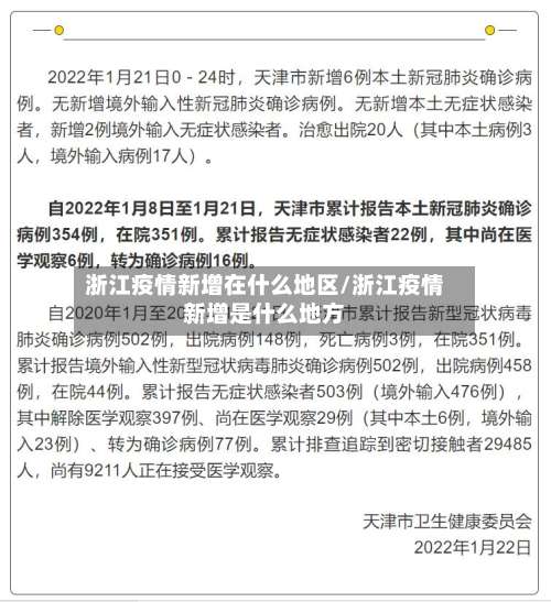 浙江疫情新增在什么地区/浙江疫情新增是什么地方-第2张图片