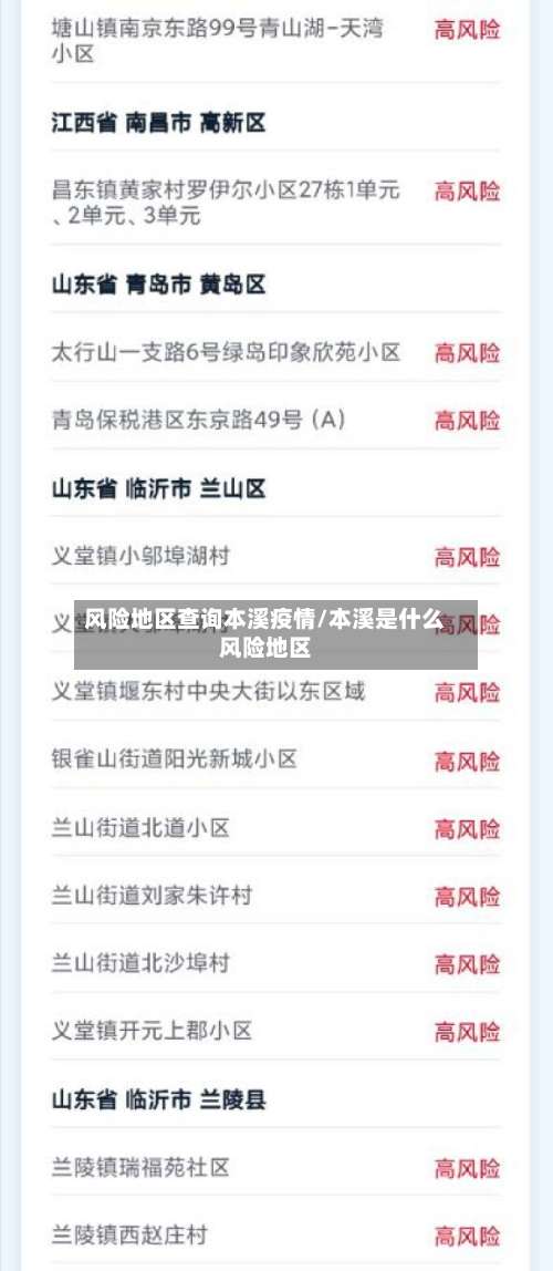 风险地区查询本溪疫情/本溪是什么风险地区-第2张图片