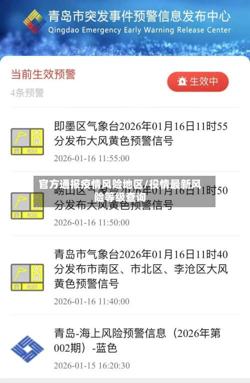 官方通报疫情风险地区/役情最新风险等级查询-第2张图片