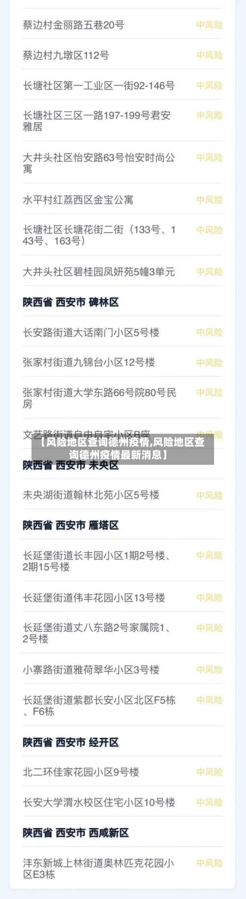 【风险地区查询德州疫情,风险地区查询德州疫情最新消息】-第2张图片