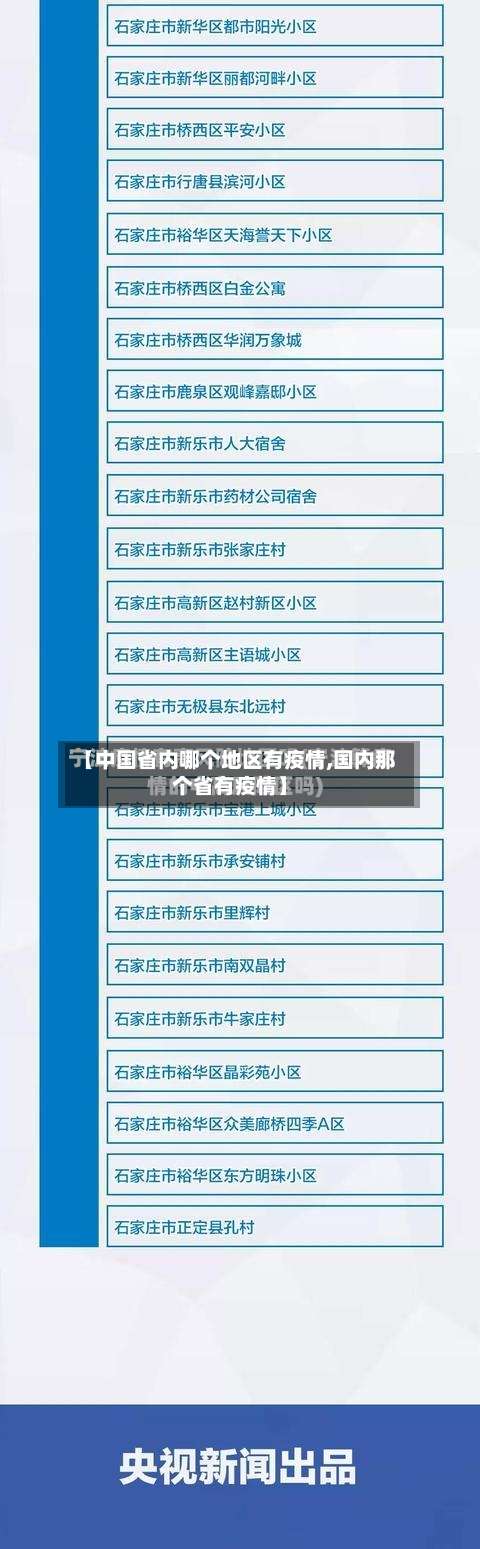 【中国省内哪个地区有疫情,国内那个省有疫情】-第2张图片