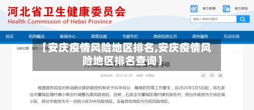 【安庆疫情风险地区排名,安庆疫情风险地区排名查询】-第1张图片