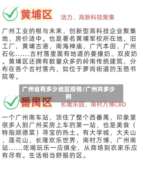 广州省有多少地区疫情/广州共多少例-第1张图片