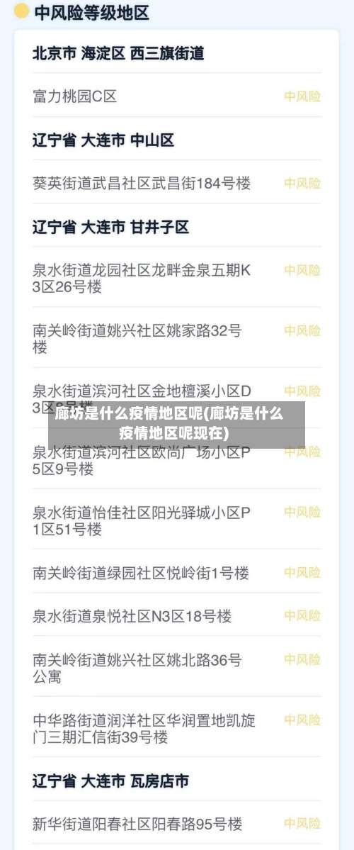 廊坊是什么疫情地区呢(廊坊是什么疫情地区呢现在)-第1张图片
