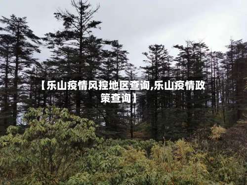 【乐山疫情风控地区查询,乐山疫情政策查询】-第1张图片