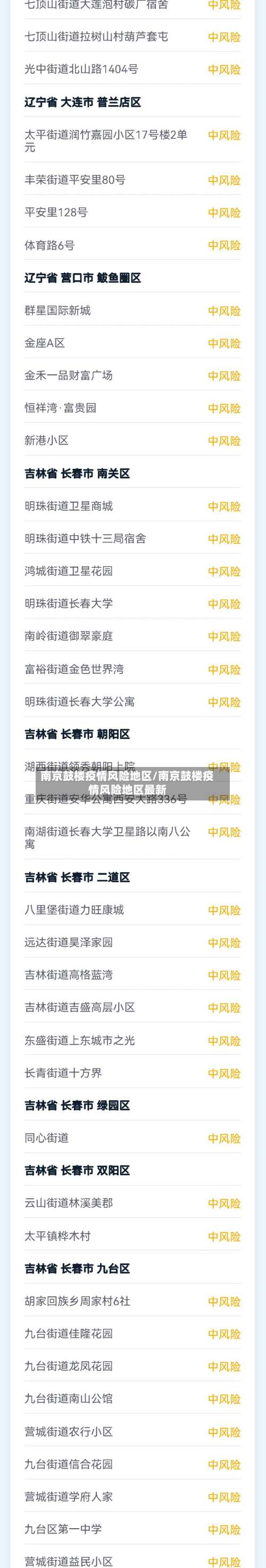南京鼓楼疫情风险地区/南京鼓楼疫情风险地区最新-第2张图片