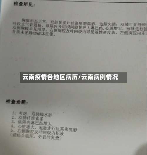 云南疫情各地区病历/云南病例情况-第1张图片