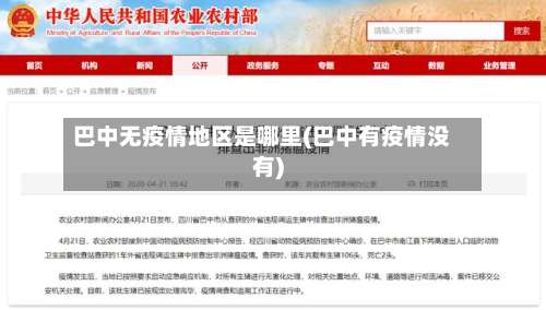 巴中无疫情地区是哪里(巴中有疫情没有)-第3张图片