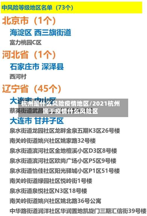 杭州是什么风险疫情地区/2021杭州属于疫情什么风险区-第1张图片