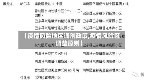 【疫情风险地区调剂政策,疫情风险区调整原则】-第1张图片