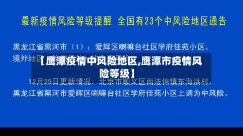 【鹰潭疫情中风险地区,鹰潭市疫情风险等级】-第1张图片
