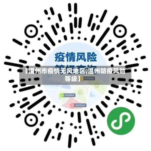 【温州市疫情无风地区,温州防疫风险等级】-第2张图片