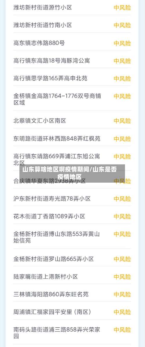 山东算啥地区啊疫情期间/山东是否疫情地区-第3张图片