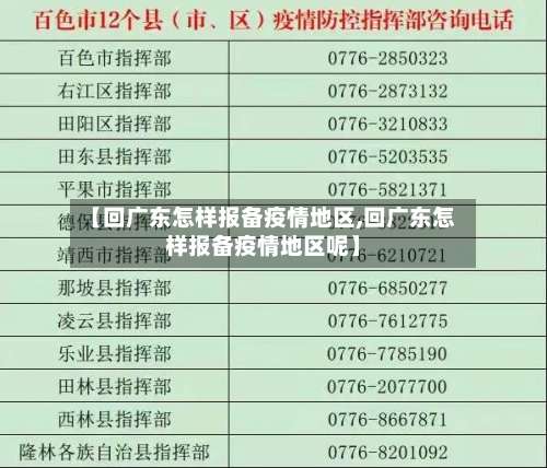 【回广东怎样报备疫情地区,回广东怎样报备疫情地区呢】-第2张图片