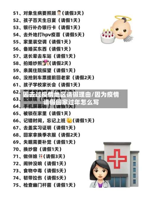 因去过疫情地区请假理由/因为疫情请假回家过年怎么写-第3张图片