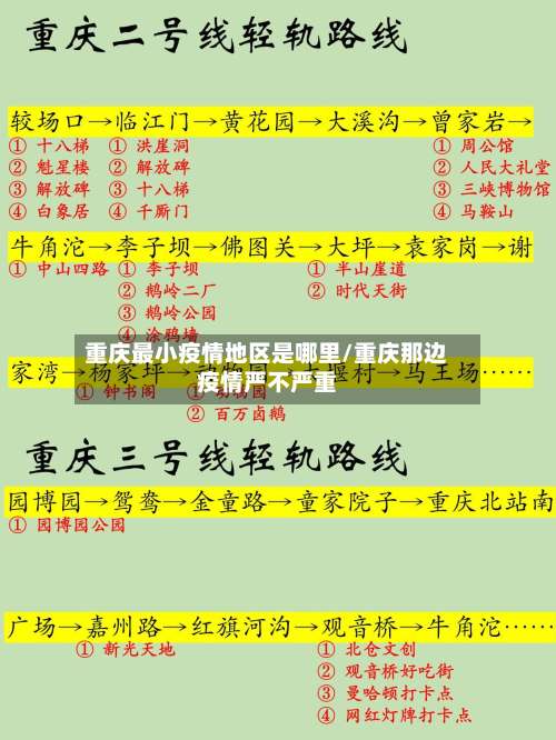 重庆最小疫情地区是哪里/重庆那边疫情严不严重-第1张图片