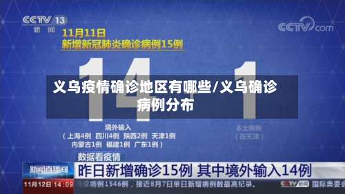 义乌疫情确诊地区有哪些/义乌确诊病例分布-第1张图片