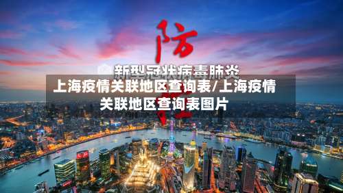 上海疫情关联地区查询表/上海疫情关联地区查询表图片-第1张图片
