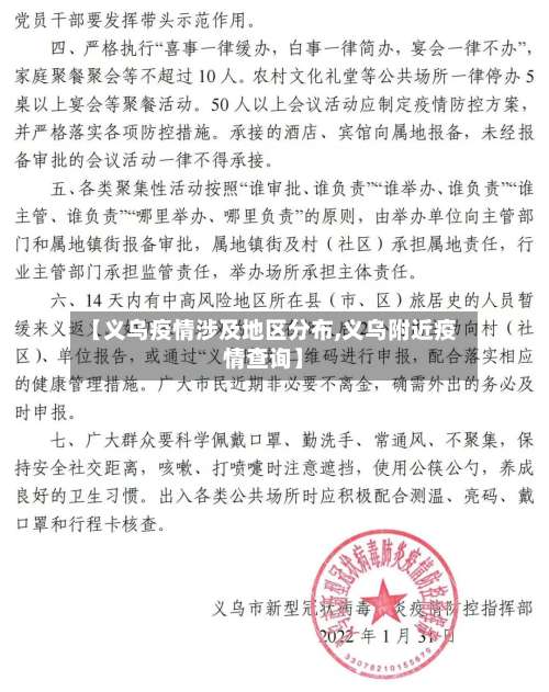 【义乌疫情涉及地区分布,义乌附近疫情查询】-第2张图片
