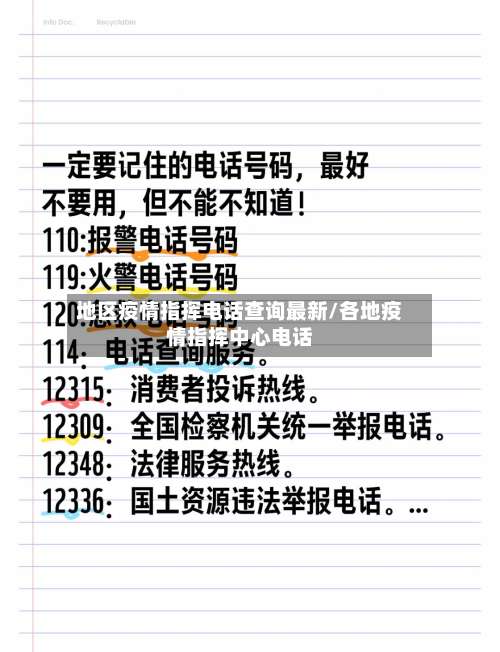 地区疫情指挥电话查询最新/各地疫情指挥中心电话-第1张图片